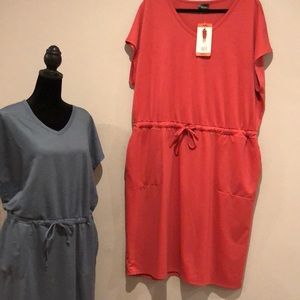 32 Degrees Women's V-neck Dress, garnet rose, XXL, NWT